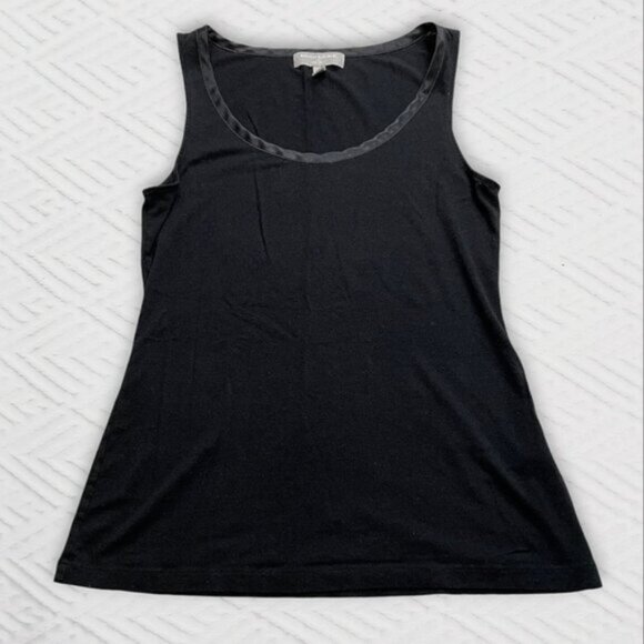 Banana Republic Limited Edition Lux Touch Sleeveless Tank with satin - Picture 1 of 9